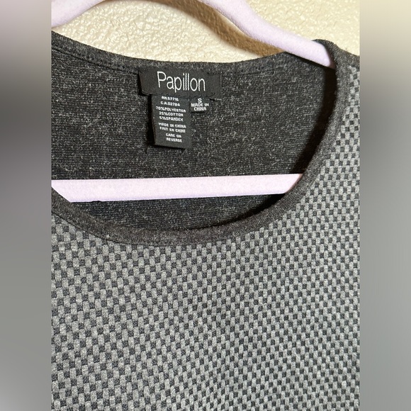 Grey Sweater dress with hip zippers Size S - Picture 2 of 3